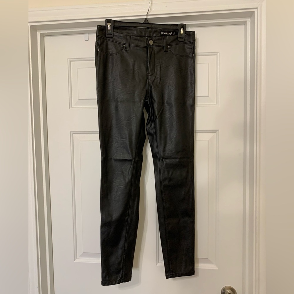 Vegan Leather Skinny Jeans